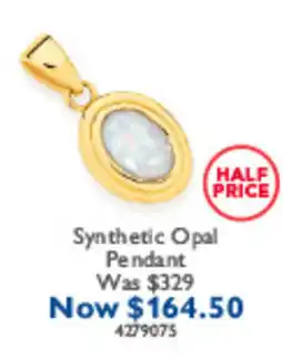 Prouds Synthetic Opal Pendant offer