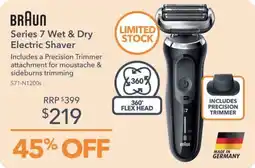 Shaver Shop Braun Series 7 Wet & Dry Electric Shaver offer