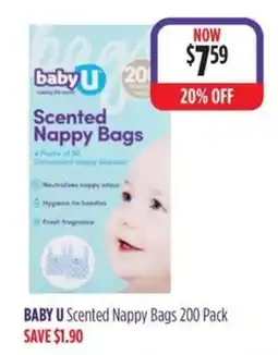 Wizard Pharmacy Baby U Scented Nappy Bags offer