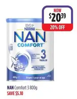 Wizard Pharmacy Nestle NAN Comfort 3 offer