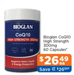 Good Price Pharmacy Bioglan CoQ10 High Strength 300mg offer