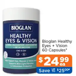 Good Price Pharmacy Bioglan Healthy Eyes & Vision offer