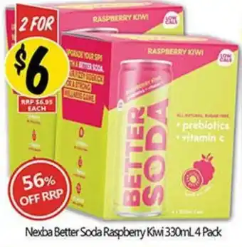 Nexba Better Soda Raspberry Kiwi