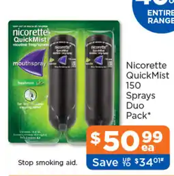 Good Price Pharmacy Nicorette QuickMist mouthspray offer