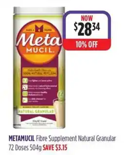 Wizard Pharmacy Metamucil Fibre Supplement Natural Granular offer