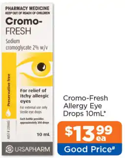 Good Price Pharmacy Cromo-Fresh Allergy Eye Drops offer
