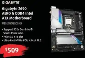 Leader Computers Gigabyte Z690 Aero G DDR4 Intel ATX Motherboard offer