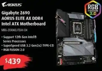 Leader Computers Gigabyte Z690 Aorus Elite AX DDR4 Intel ATX Motherboard offer