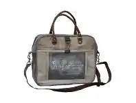 Nero Cotton Canvas Computer Bag