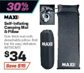 Maxi Self-Inflating Camping Mat & Pillow