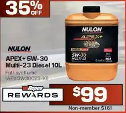 Repco Nulon Apex+ 5W-30 Multi-23 Diesel offer
