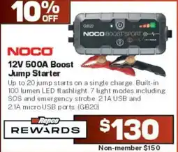 Repco Noco 12V 500A Boost Jump Starter offer