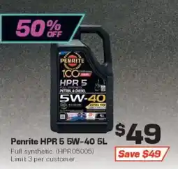 Repco Penrite HPR 5 5W-40 offer