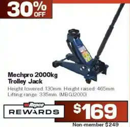 Repco Mechpro 2000kg Trolley Jack offer