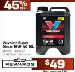 Repco Valvoline Super Diesel 15W-40 offer