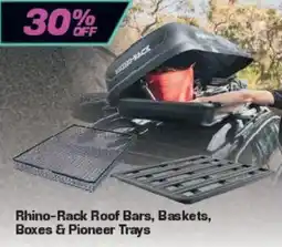 Repco Rhino-Rack Roof Bars, Baskets, Boxes & Pioneer Trays offer