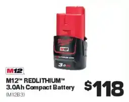 Repco M12 REDLITHIUM 3.0Ah Compact Battery offer