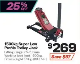 Repco 1500kg Super Low Profile Trolley Jack offer