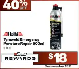 Repco Holt's Tyreweld Emergency Puncture Repair offer