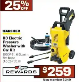 Repco Karcher K3 Electric Pressure Washer with Car Kit offer