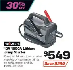 Repco Projecta 12V 1500A Lithium Jump Starter offer