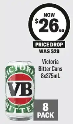 Liquorland Victoria Bitter Cans offer
