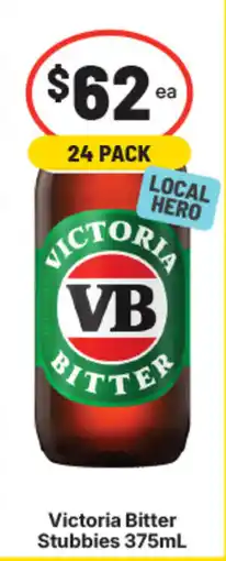 IGA Liquor Victoria Bitter Stubbies offer