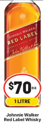 IGA Liquor Johnnie Walker Red Label Whisky offer