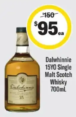 Liquorland Dalwhinnie 15YO Single Malt Scotch Whisky offer