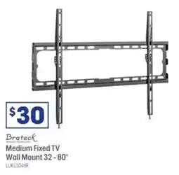 Officeworks Brateck Medium Fixed TV Wall Mount 32-80" offer