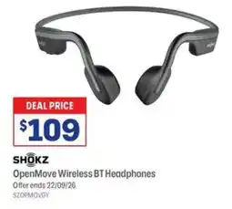 Officeworks SHOKZ OpenMove Wireless BT Headphones offer