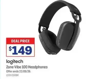 Logitech Zone Vibe 100 Headphones