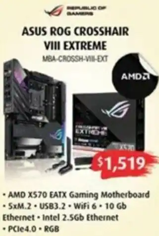 Leader Computers Asus ROG Crosshair VIII Extreme offer
