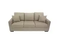 LivingStyles Club Fabric 3 Seater Sofa - Taupe offer