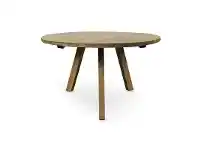 LivingStyles Nat Reclaimed Elm Timber Round Dining Table, 125cm, Natural offer