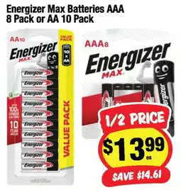 CORNETTS Energizer Max Batteries AA offer