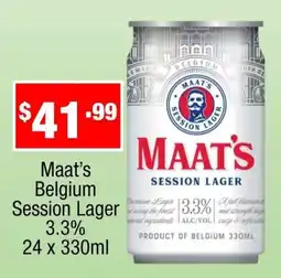 Liquor Stax Maat's Belgium Session Lager offer