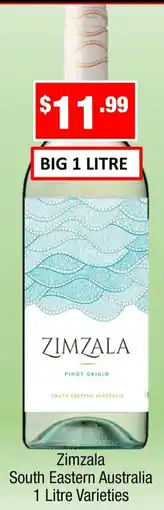 Liquor Stax Zimzala Pinot Grigio offer