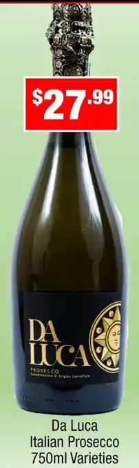 Da Luca Italian Prosecco Varieties