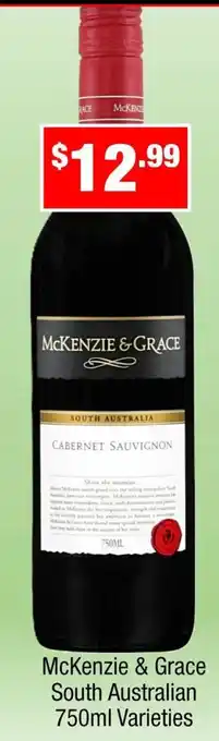 McKenzie & Grace South Australian 750ml Varieties