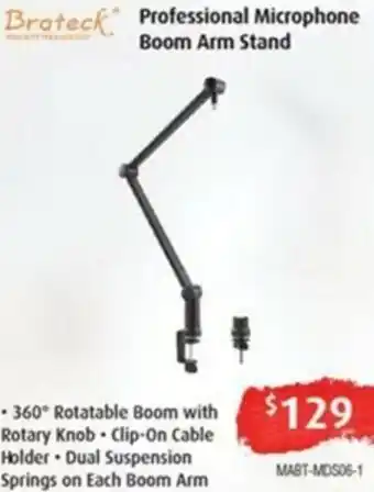 Leader Computers Professional Microphone Boom Arm Stand offer