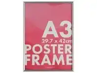 Officeworks Lifestyle Brands A3 Poster Frame Silver offer