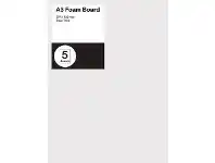 Officeworks Larson A3 Foam Board 5mm White 5 Pack offer