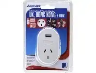 Officeworks Jackson Outbound UK Travel Adaptor with USB Port offer