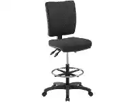 Officeworks Pago Flash High Back Drafting Chair Black offer