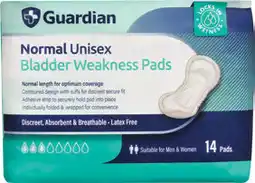 Discount Drug Stores Guardian Unisex Bladder Weakness Pads Normal offer
