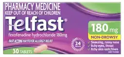 Discount Drug Stores Telfast 180mg 30 Tablets offer