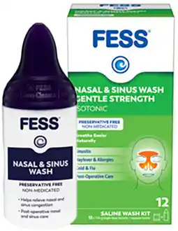 Discount Drug Stores Fess Nasal & Sinus Wash Saline Wash Kit With 12 Satchets offer