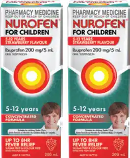 Discount Drug Stores Nurofen For Children Concentrated 5-12 Years Strawberry offer