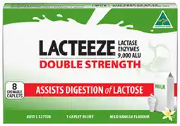 Discount Drug Stores Lacteeze Double Strength 8 Chewable Caplets offer
